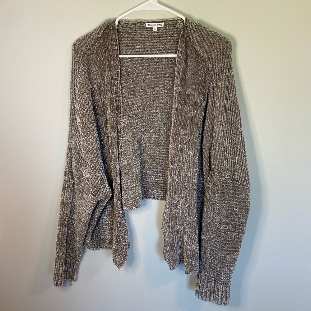 Grey Cardigan Sweater